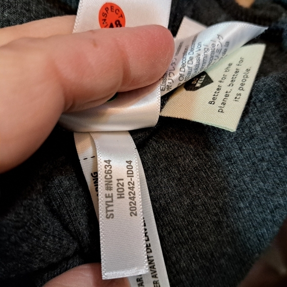 Madewell Plush Charcoal Gray Square Neck Smocked Waist Top Size Small - Picture 6 of 11